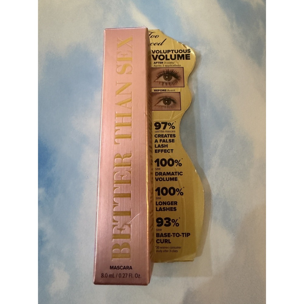 Too Faced Better Than Sex Volumizing Mascara Black .27 oz Full Size